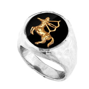 Srebrny sygnet z Twoim znakiem zodiaku No.2