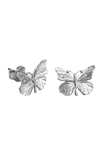 Silver BUTTERFLY stud earrings No.2
