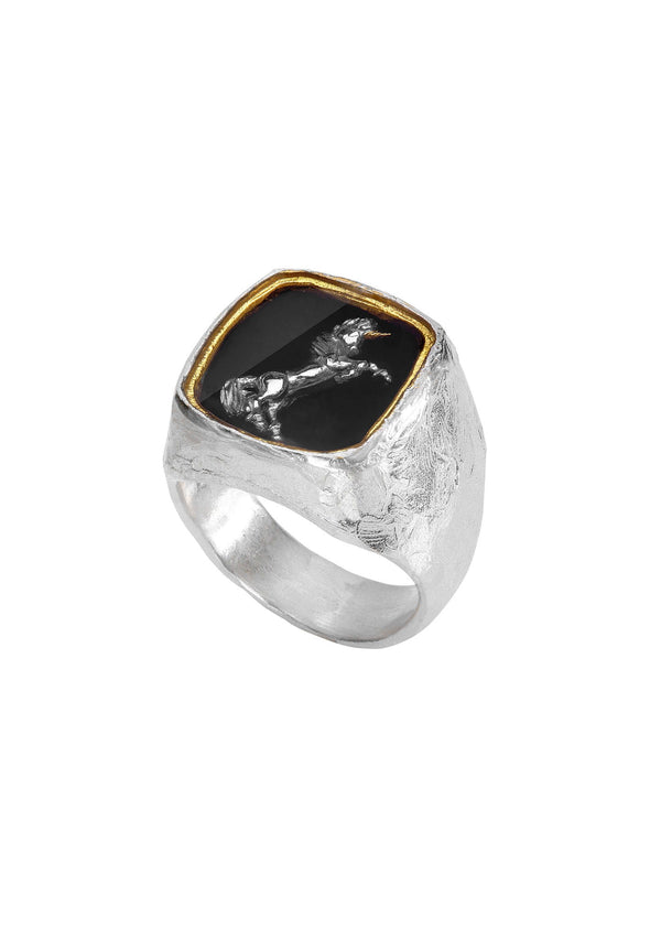 Silver ring UNICORN No.2