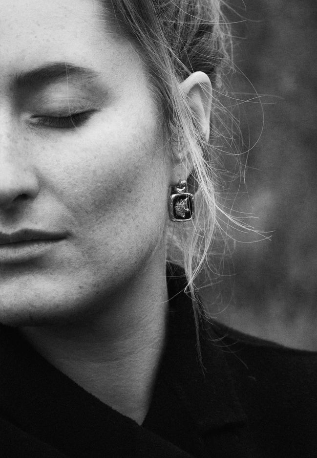 Earrings WOLF portrait No.2