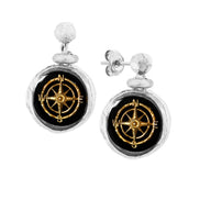 Silver earrings WIND ROSE No.2