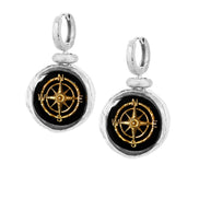 Silver earrings WIND ROSE No.2