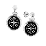 Silver earrings WIND ROSE No.2