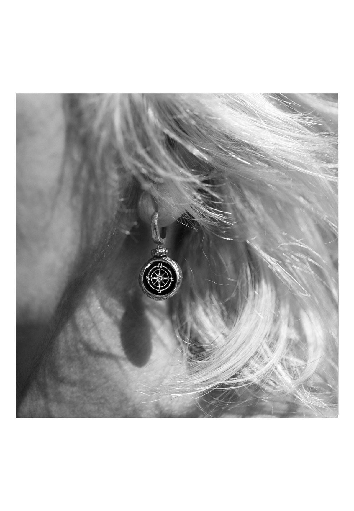 Silver earrings WIND ROSE No.2