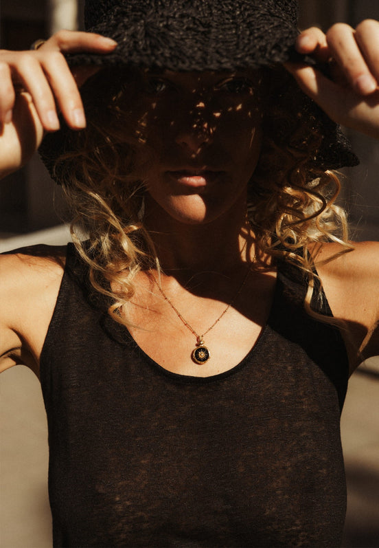 Silver necklace SUN No.2