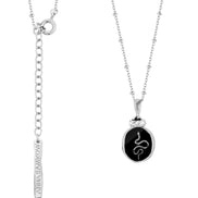 Silver necklace SNAKE No.2