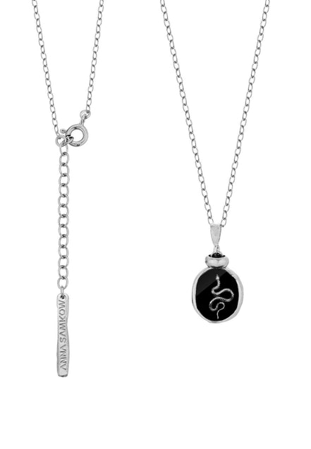 Silver necklace SNAKE No.2