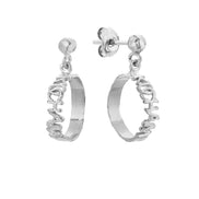 Silver earrings LOVE No.1
