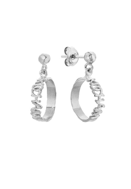 Silver earrings LOVE No.1