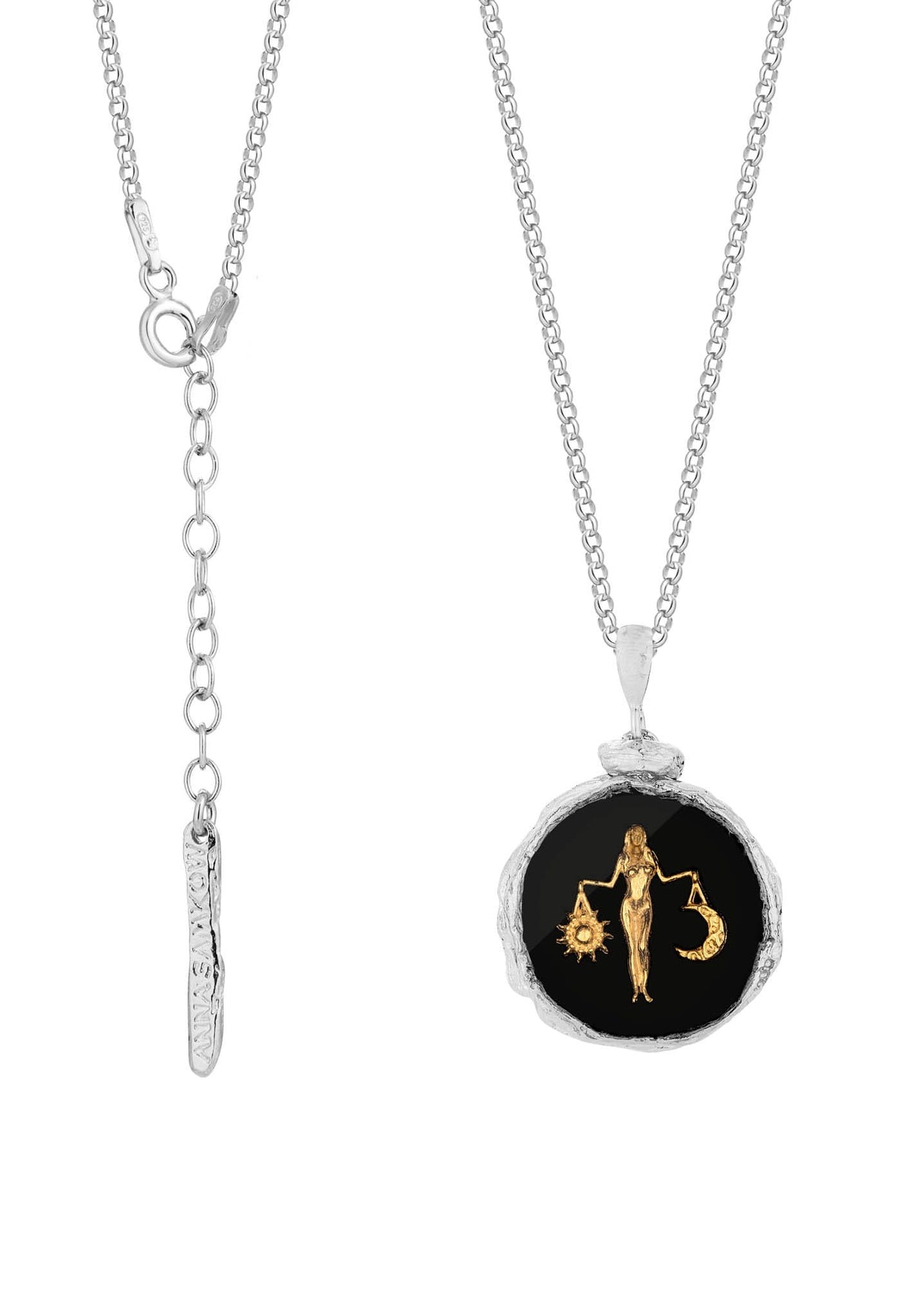 Silver necklace EQUILIBRIUM No.2