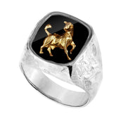 Srebrny sygnet z Twoim znakiem zodiaku No.2