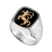 Srebrny sygnet z Twoim znakiem zodiaku No.2
