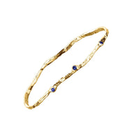 Gold bracelet with sapphires 5 PM