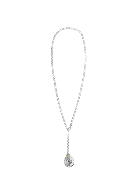Silver chain with snake