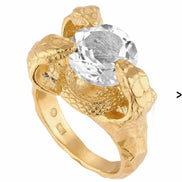 Silver ring Snake, symbol of rebirth and healing
