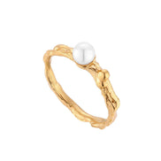 Silver ring, gold plated MW 3