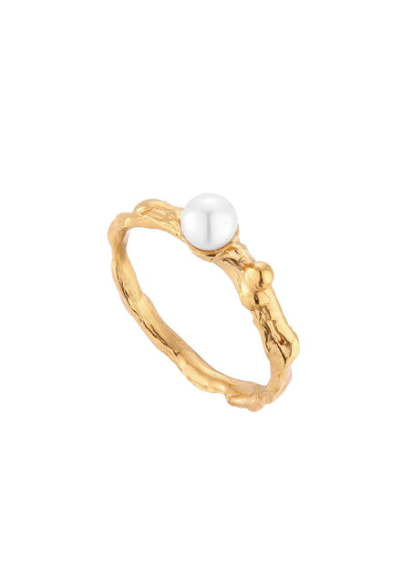 Silver ring, gold plated MW 3