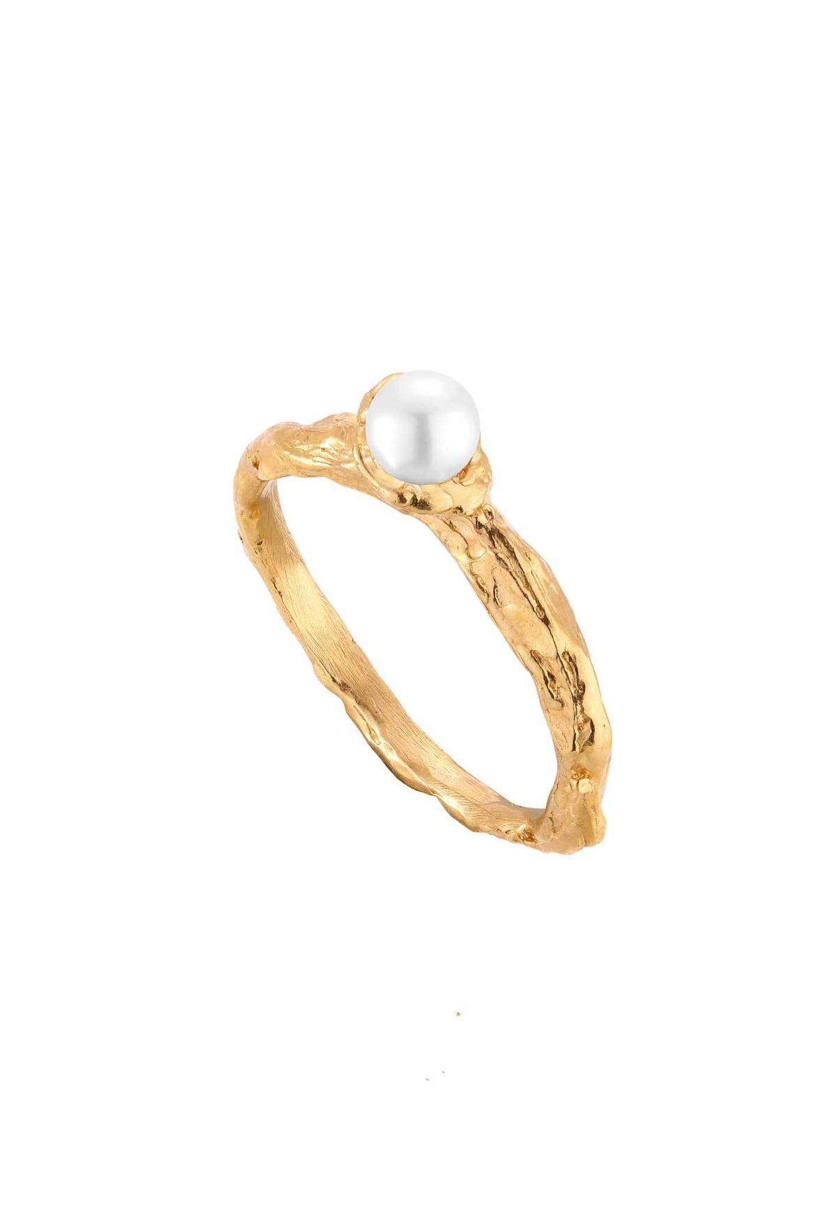 Silver ring gold-plated MW 1