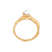 Silver ring gold-plated MW 1