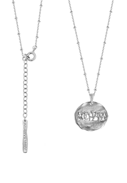 Silver necklace locket I LOVE YOU