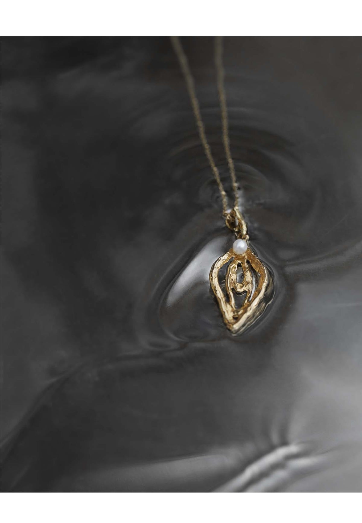 Silver gold-plated necklace MW 19