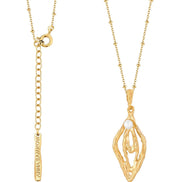 Silver gold-plated necklace MW 19
