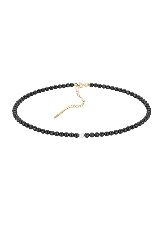 Choker turmaliny pozłacany MW 24