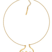 Silver gold-plated necklace MW 17