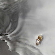 Silver gold-plated earrings MW 9