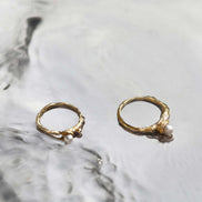Silver ring, gold plated MW 3