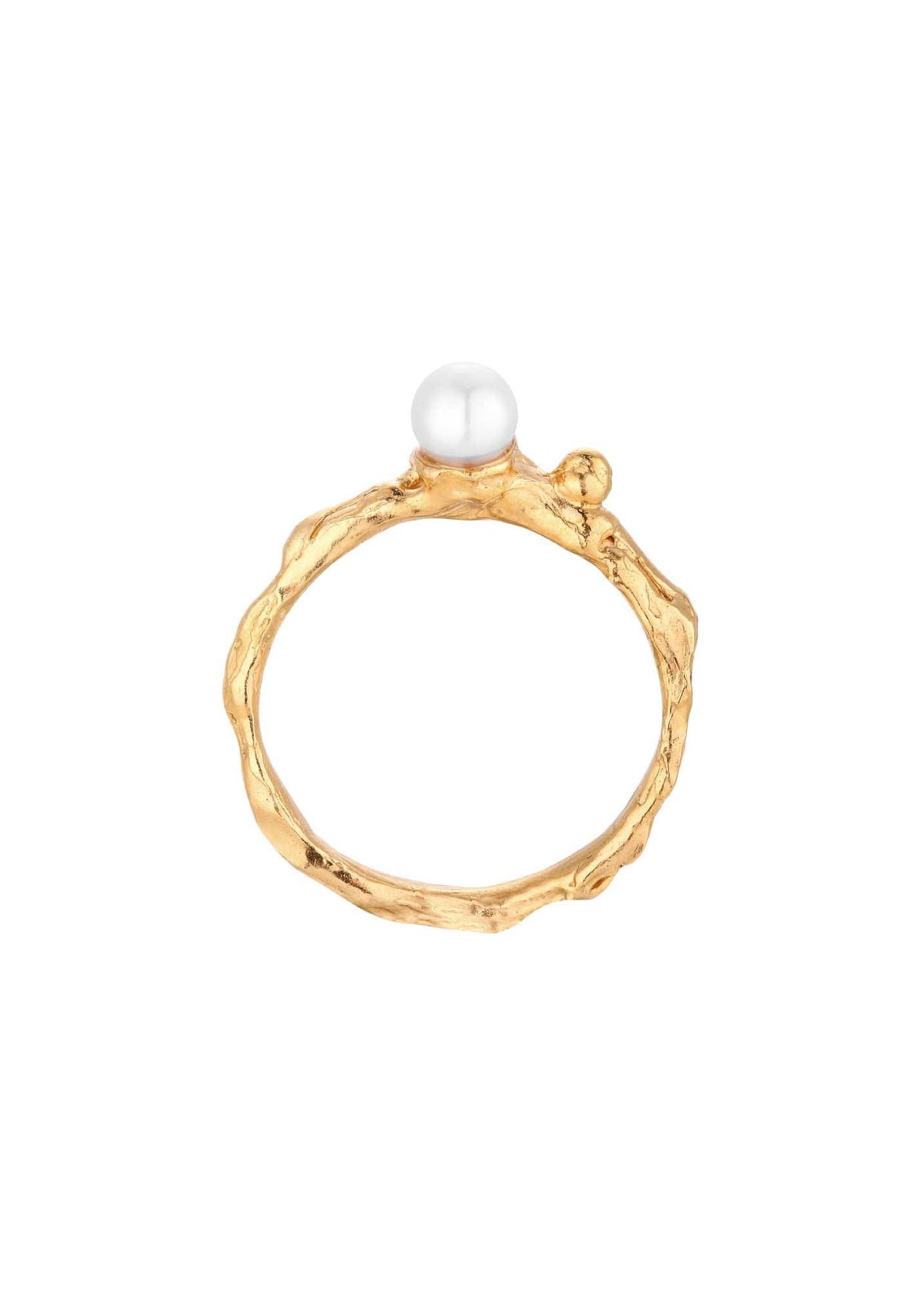 Silver ring, gold plated MW 3