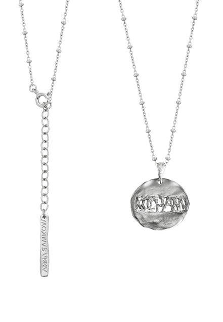 Silver necklace locket I LOVE YOU