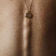 Silver necklace locket I LOVE YOU