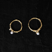 Silver ring, gold plated MW 3