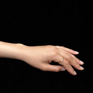 Silver ring gold-plated MW 1