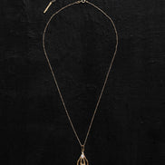 Silver gold-plated necklace MW 19