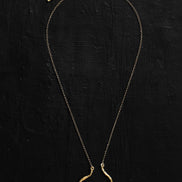 Silver gold-plated necklace MW 17