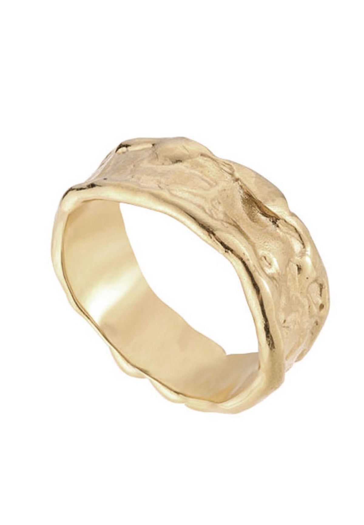 Gold wedding band 15:20 yellow gold 585