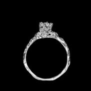 Diamond ring, yellow gold, 8.00. White gold 585 Anna Samków
