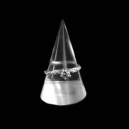 Diamond ring, yellow gold, 8.00. White gold 585 Anna Samków