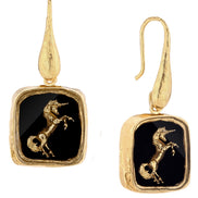 Unicorn oval/dangle earrings No.1