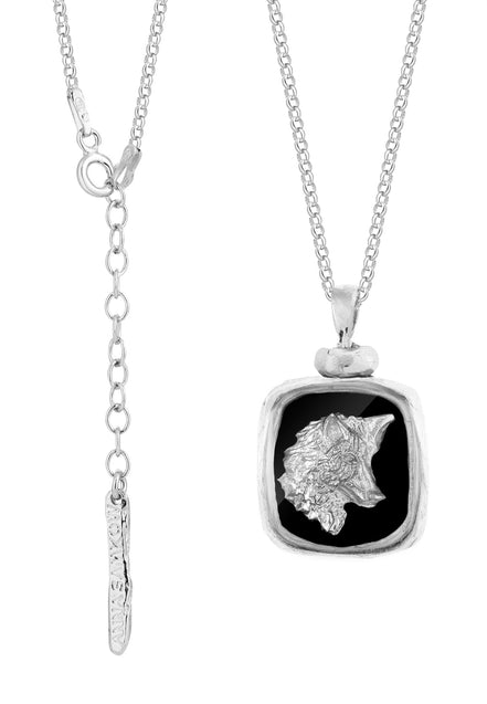 WOLF portrait necklace. No.2