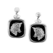 Earrings WOLF portrait No.2