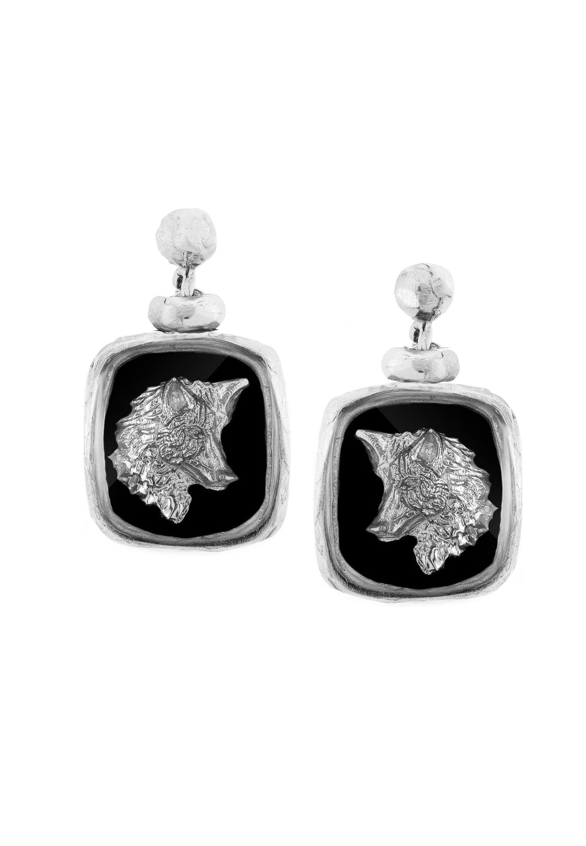 Earrings WOLF portrait No.2