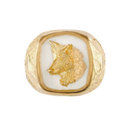 Wolf portrait signet No.1