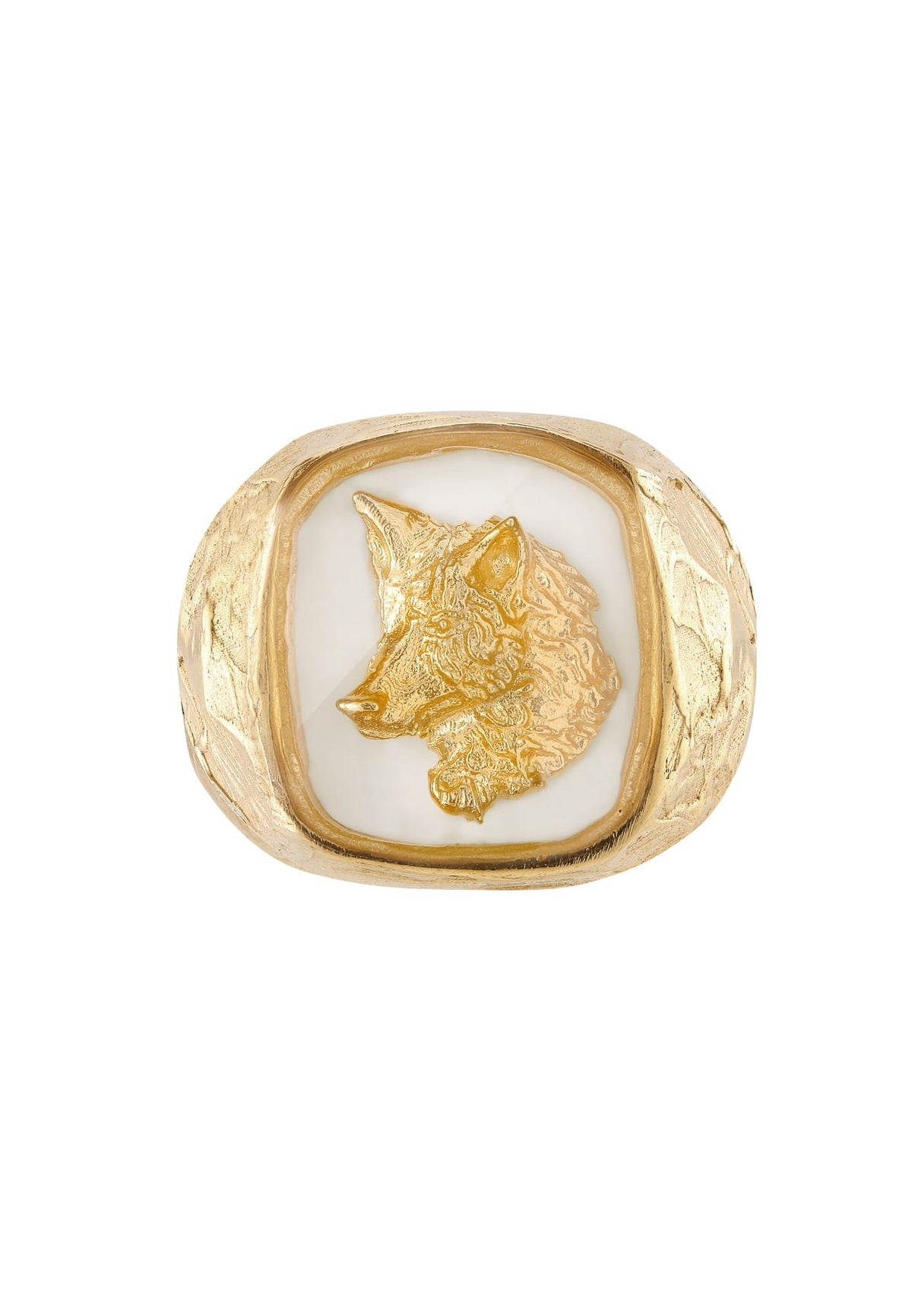 Wolf portrait signet No.1