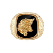 Wolf portrait signet No.1