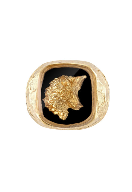 Wolf portrait signet No.1