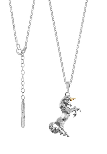 Silver necklace UNICORN large No.2