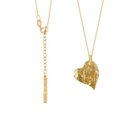 Silver necklace HEART gold-plated No.1